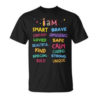 I Am Daily Affirmation Colorful Christian Toddler Girls T-Shirt - Thegiftio UK