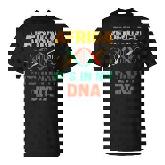 África Está En Mi Adn Herencia Africana Historia Del Orgullo Negro Camiseta unisex - Regaloses