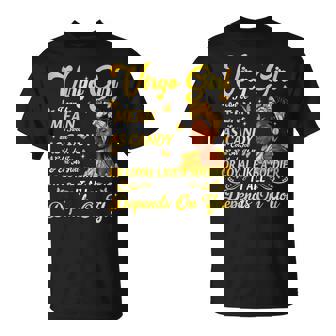 African American Birthday Black Virgo Girl T-Shirt | Seseable UK