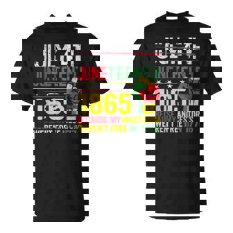 African American Freedom 1865 July 4Th Junenth T-Shirt - Thegiftio UK