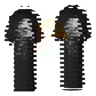 Aigle Portrait Animal Motif Illustration Aigle T-Shirt - Cadeauxyz