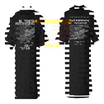 Aircraft Carrier Uss Ticonderoga Cva-14 Veterans Day Fathers T-Shirt - Thegiftio UK