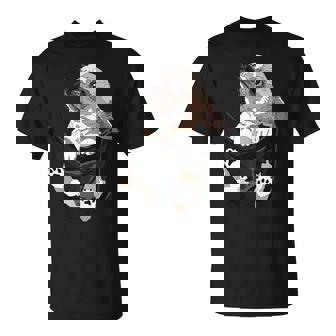 I Am Looking At You 面白い チワワ ポケット犬 お母さん 恋人 Tシャツ - Kawaiitshirt