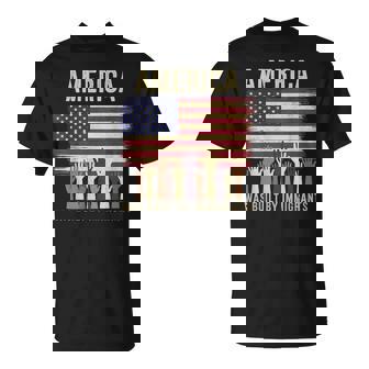 America Was Built By Immigrants Diversity Immigration Rights T-Shirt - Thegiftio UK