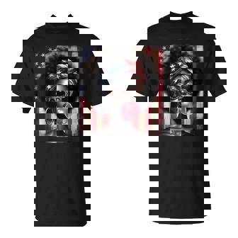 American Afro 4Th Of July Freedom Black African T-Shirt - Monsterry