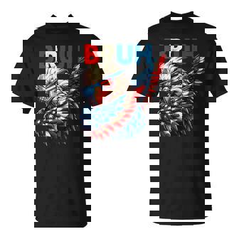 American Flag Bruh Dabbing Eagle Boys 4Th Of July T-Shirt | Mazezy