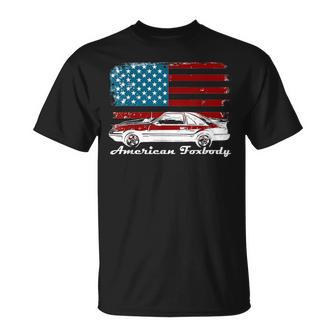 American Foxbody Muscle Car 50L Camisa De La Bandera Del Entusiasta Del Coche Camiseta unisex - Regaloses