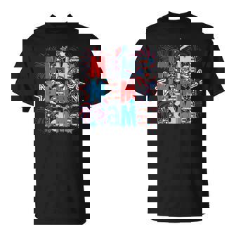 American Mama 4Th Of July Patriotic Mom Women T-Shirt - Monsterry