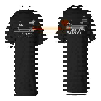 Amity 1975Ela Retro Atardecer Playa Estiloetentas Cuello Camiseta unisex - Regaloses