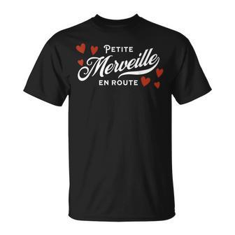 Annonce Grossesse Petite Merveille En Route Bébé T-Shirt - Cadeauxyz