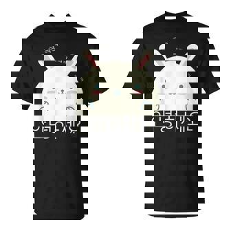 Annyeonghaseyo 笑うかわいいウサギ ハングル 韓国語アルファベット Tシャツ - Kawaiitshirt