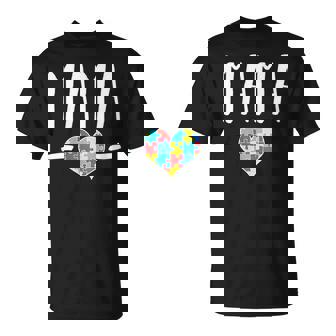 Apoyo De Regalo De Diseño De Madre Autista Para Madres De Niños Autistas In Mangas Camiseta unisex - Regaloses