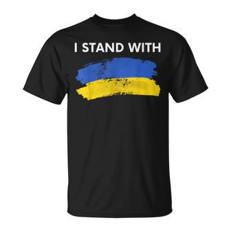 Apoyo Para Ayuda De Ucrania Estoy Con Ucrania Bandera Camiseta unisex - Regaloses
