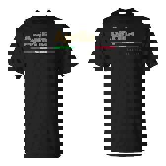 Aprilia イタリア都市レトロフラッグ イタリア Tシャツ - Kawaiitshirt