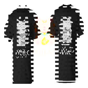 Asiático Maneki-Neko China Gato Chino Gato Amantes Camiseta unisex - Regaloses