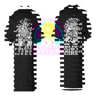 Ask Me About My Explosive Diarrhea Sarcastic Poop Meme T-Shirt - Monsterry