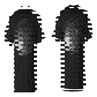 Astronauta Agujero Negro Perdido En El Espacio Ilustración Universo Camiseta unisex - Regaloses