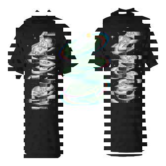 Astronaute Espace Concombre Tranché Planète Étoiles Galaxie T-Shirt - Cadeauxyz