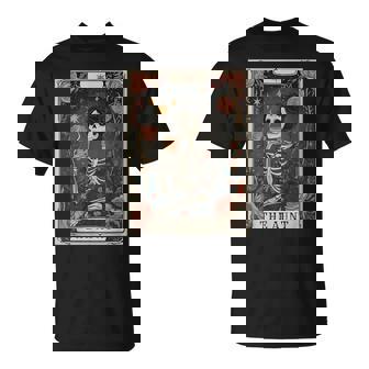 The Aunt Tarot Card Skeleton Aunty Coffee Lover T-Shirt - Thegiftio UK
