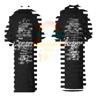 Awesomeince 1975 パームツリー 50歳の誕生日 Tシャツ - Kawaiitshirt