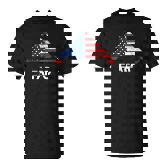 B-2 Bomber Military Stealth Airplane American Flag T-Shirt - Monsterry