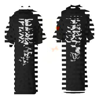 Baby Shower Skeleton Halloween Pregnancy Annoucement Girls T-Shirt | Mazezy