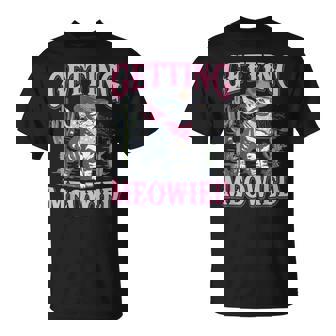 Bachelorette Party Cowgirl Getting Meowied Cat Bride T-Shirt | Mazezy