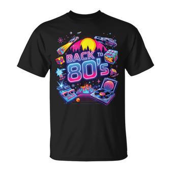 Back To The 80'S Retro Vibrant Throwback Celebration T-Shirt - Thegiftio UK