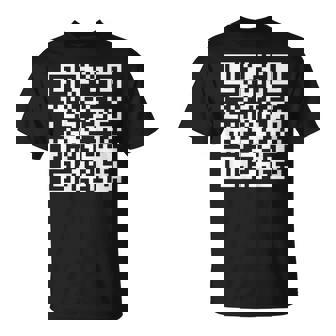 On Back Qr Fck Off Code Saying Quote For Women T-Shirt - Thegiftio