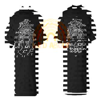 Back To School Wild About Kindergarten Leopard Rainbow T-Shirt - Thegiftio