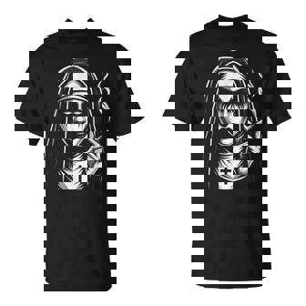 Badmoking Nun オカルトゴス 魔術&ホラー ゴシック Tシャツ - Kawaiitshirt