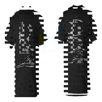 Balla バレリーナ イニシャル 名 R ダンス モノグラム バレエ Tシャツ - Kawaiitshirt