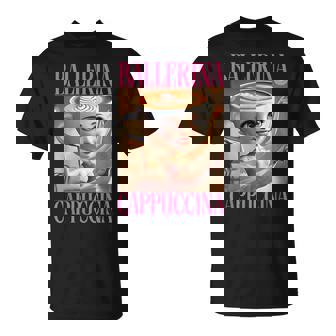 Ballerina Cappuccina Italian Brain Red Meme S T-Shirt - Seseable