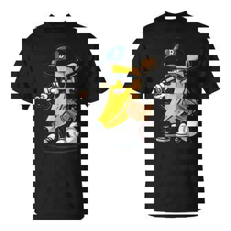 Banana Baseball Player Fruit Lover Present T-Shirt - Thegiftio UK