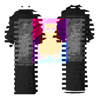 Bandera Bisexual Del Orgullo Capybara Lgbtq Orgulloso Aliado Con Orgullo Camiseta unisex - Regaloses