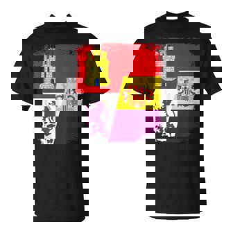 Bandera Castilla Leon España Republicana Republica Española Camiseta unisex - Regaloses