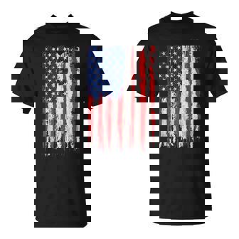 Bandera De Estados Unidos 4 De Julio Americano Rojo Blanco Azultartripes 4 Día Camiseta unisex - Regaloses