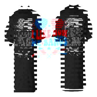 I Like How He Bangs Fireworks 4Th Of July Couples T-Shirt - Thegiftio UK