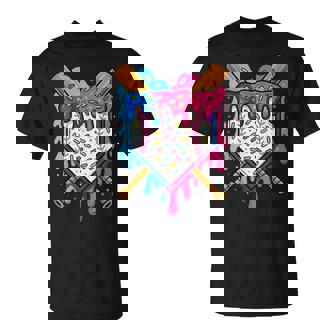 Baseball Boys Ice Cream Drip Baseball T-Shirt | Mazezy
