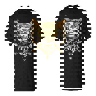 Baseball Drip For Boys Ice Cream Dripping Boys Baseball Camo T-Shirt - Monsterry