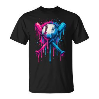 Baseball Drip For Boys Ice Cream Drip Toddler Boys Baseball T-Shirt - Thegiftio