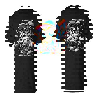 Baseball Mascot Drip Baseball Drip Baseball Ice Cream Drip T-Shirt - Thegiftio UK