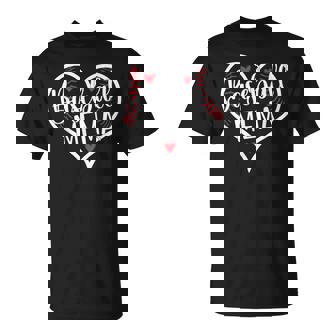 Baseball Mema Heart Mema Of A Baseball Player Mema T-Shirt | Mazezy