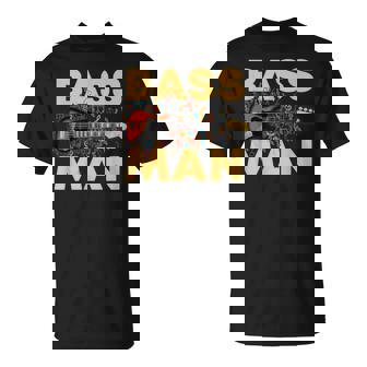 Bass Man 面白いバスプレーヤー ギタリスト ベーシスト ミュージシャン Tシャツ - Kawaiitshirt