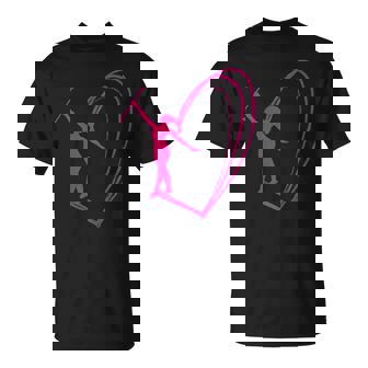 Baton Twirling Heart Baton Twirler Gymnaste Gymnastique Sport T-Shirt - Cadeauxyz