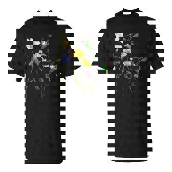 Beautiful Vintage Floral Hummingbird Bird T-Shirt | Seseable UK