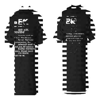 Beck ネームシャツ Tシャツ - Kawaiitshirt