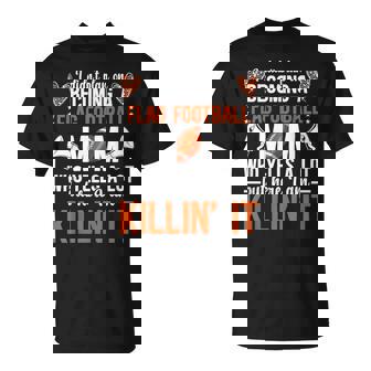 Becoming A Flag Football Mom Of A Flag Football Player Mama T-Shirt - Monsterry