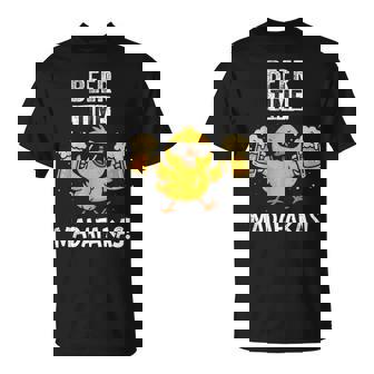 Beer Time Madafakas Lustige Meme Ente Mit Bier Huhn Geschenke T-Shirt - Geschenkecke