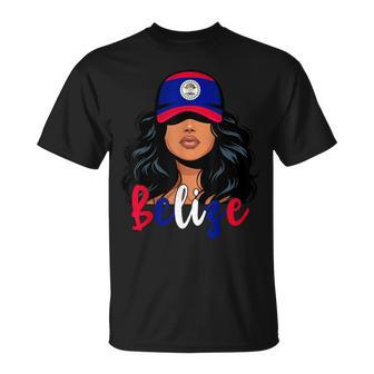 Belizean Girl Belize Flag Proud Belize Women T-Shirt - Monsterry